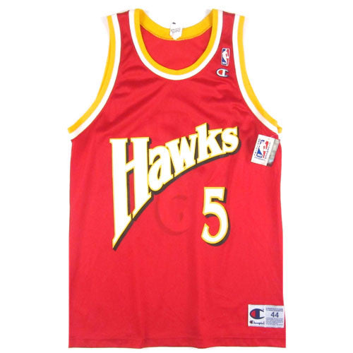 Vintage Danny Manning Atlanta Hawks Champion Jersey 90s NBA Basketball – For All Envy