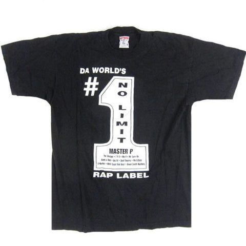 Vintage No Limit Records #1 Rap Label T-shirt Master P Rap Hip Hop