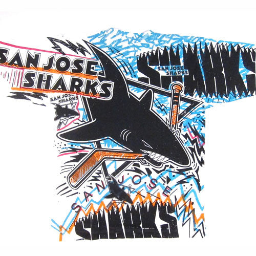 Vintage 1991 San Jose Sharks All Over 