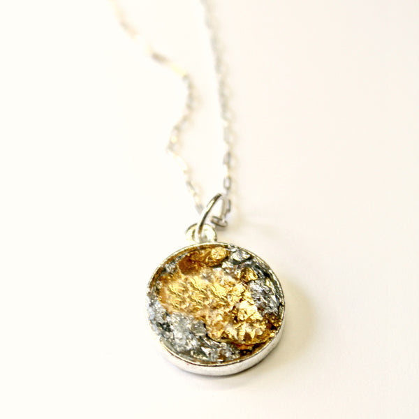 Gold and Silver pendant necklace from catherine masi