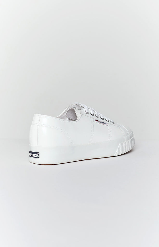 womens 2730 platform sneakers in white nappa leather