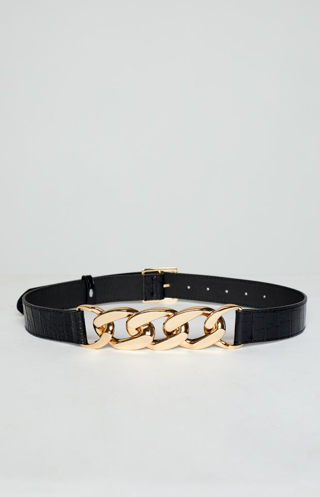 black and gold burberry belt