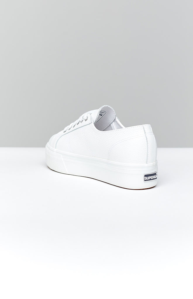 Superga 2790 FGLW Leather Sneaker White 