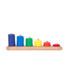 Wooden Stacking Toy | Ring Stacker | Baby Stacking Rings | Brimful