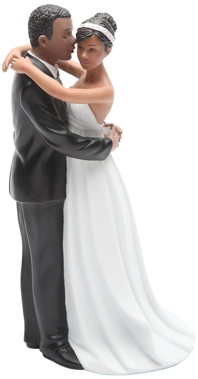 African American Wedding Couple Figurine (Porcelain - 7 inches) | The