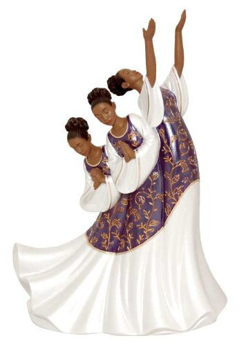 Giving Praise (Purple): Praise Dancer Figurine | The Black Art Depot