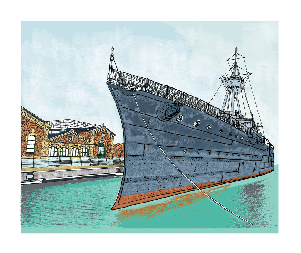 HMS CAROLINE BY DANIELLE MORGAN FROM FLAX FOX