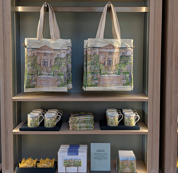 Danielle Morgan Flax Fox Hillsborough Castle design on the shop shelf