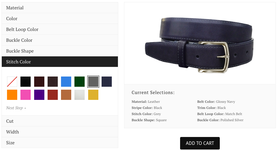 Design Your Own Custom Men's Belt