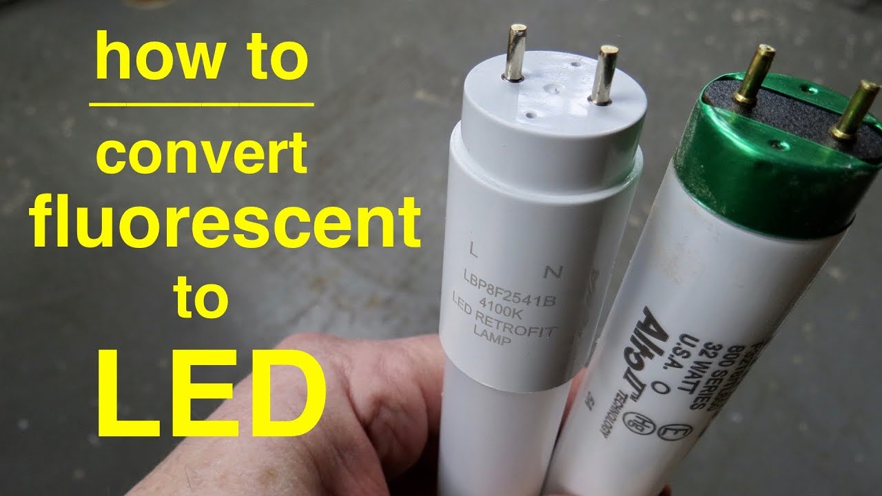 converting fluorescent tube lights to led