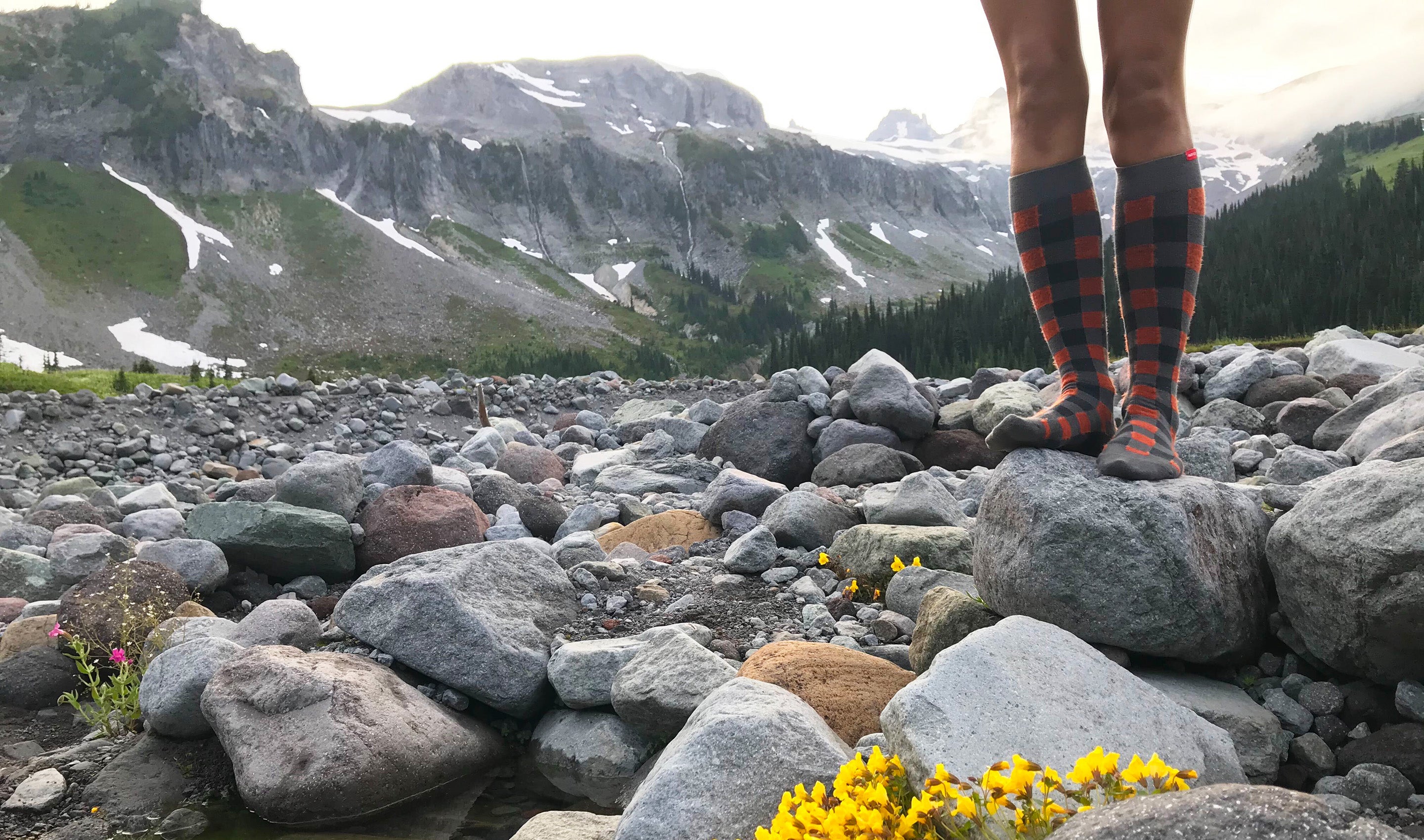 Compression socks for backpacking