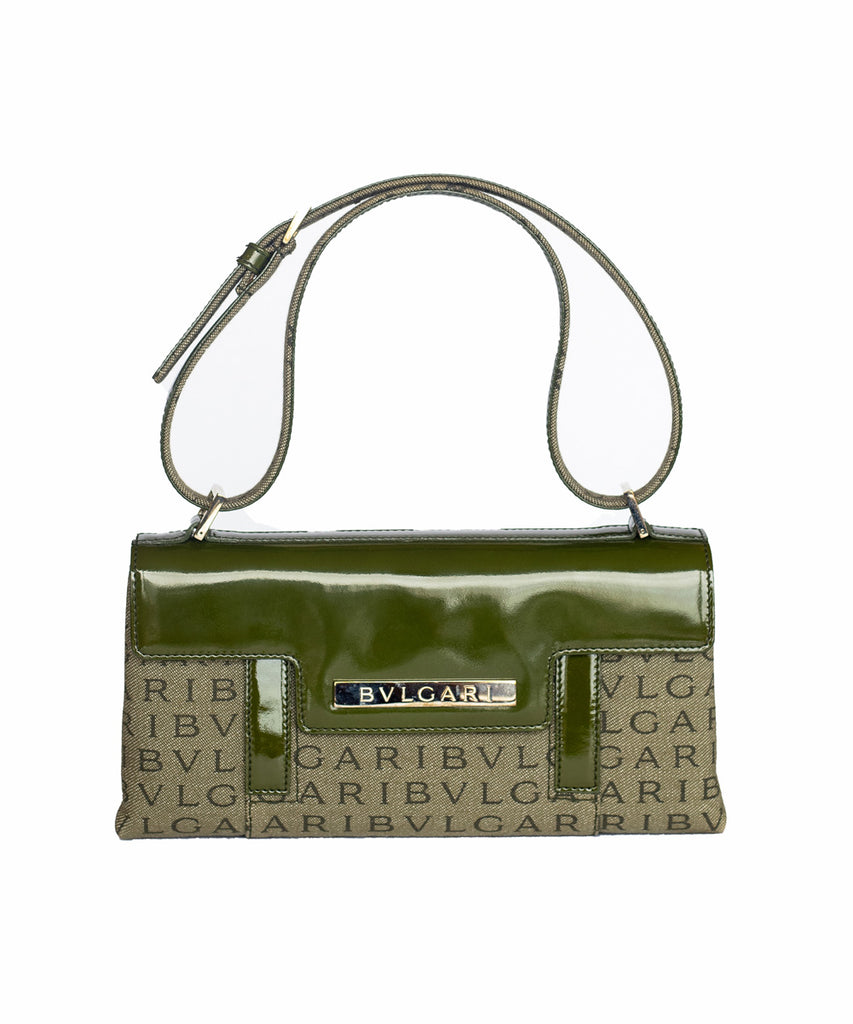 bvlgari green bag