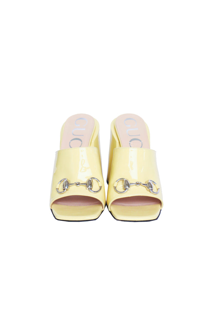 yellow gucci mules