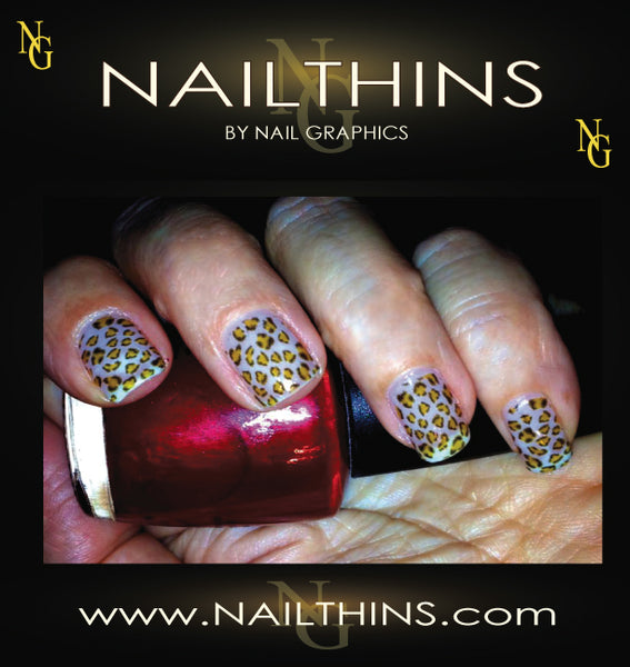 leopard nail decals