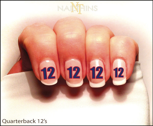 number nail decals