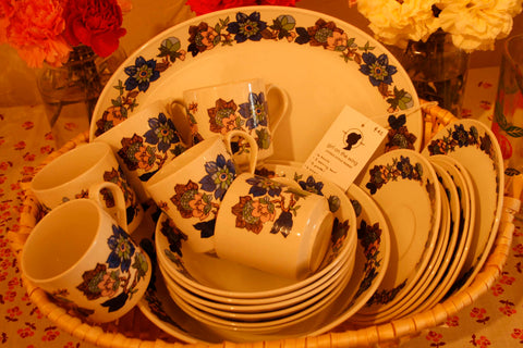 1970's 21 piece dish set- would be perfect for a newlywed gift!
