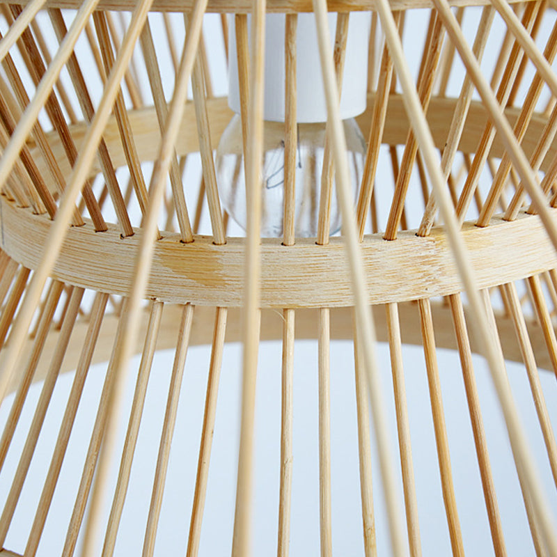 UFO Shape Bamboo Pendant Lampshade Hanging Lighting