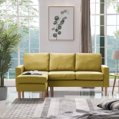 L-Shape Couch 4-seat Sofas Sectional for Living Room