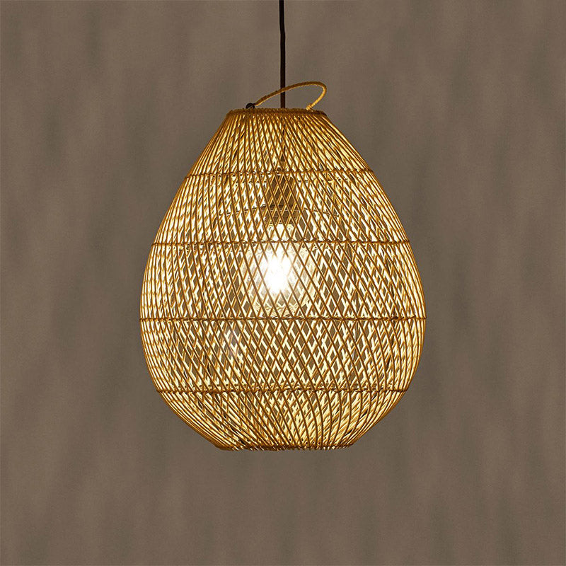 Rattan Woven Chandelier Handmade Pendant Lampshade