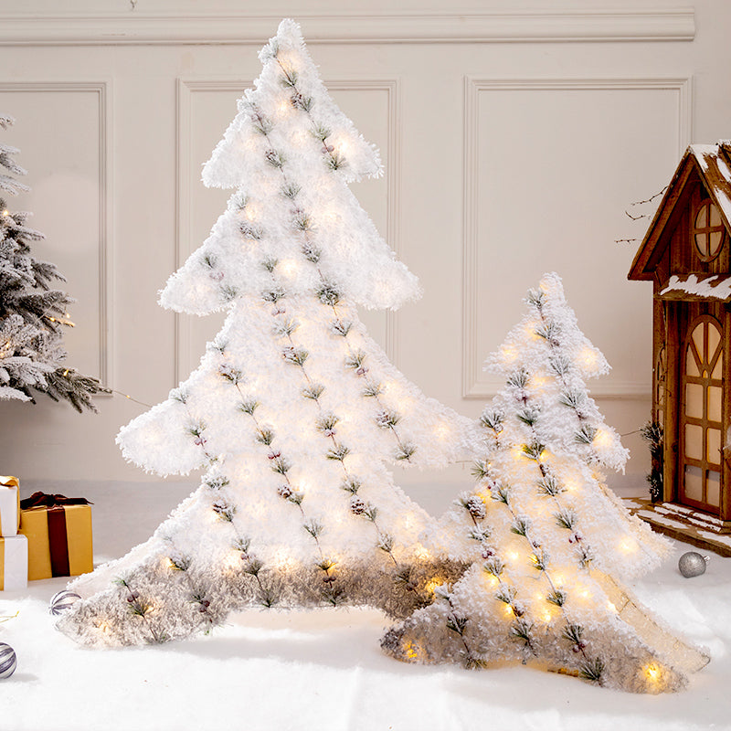 White Snowman Fawn LED Lights Christmas Tree Decoration