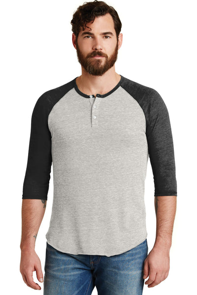Alternative® Eco-Jersey 3/4-Sleeve Raglan Henley. AA1989