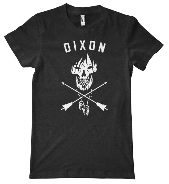 Dixon Skull Arrows American Apparel Tri-Blend T-Shirt