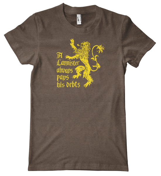 A Lannister Always Pays His Debts American Apparel Tri-Blend T-Shirt