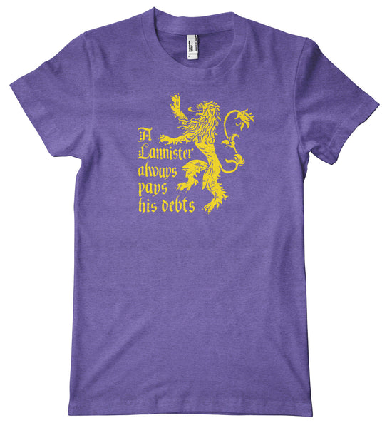 A Lannister Always Pays His Debts American Apparel Tri-Blend T-Shirt