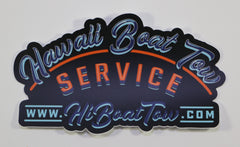 Die cut Boat Tow Service Sticker