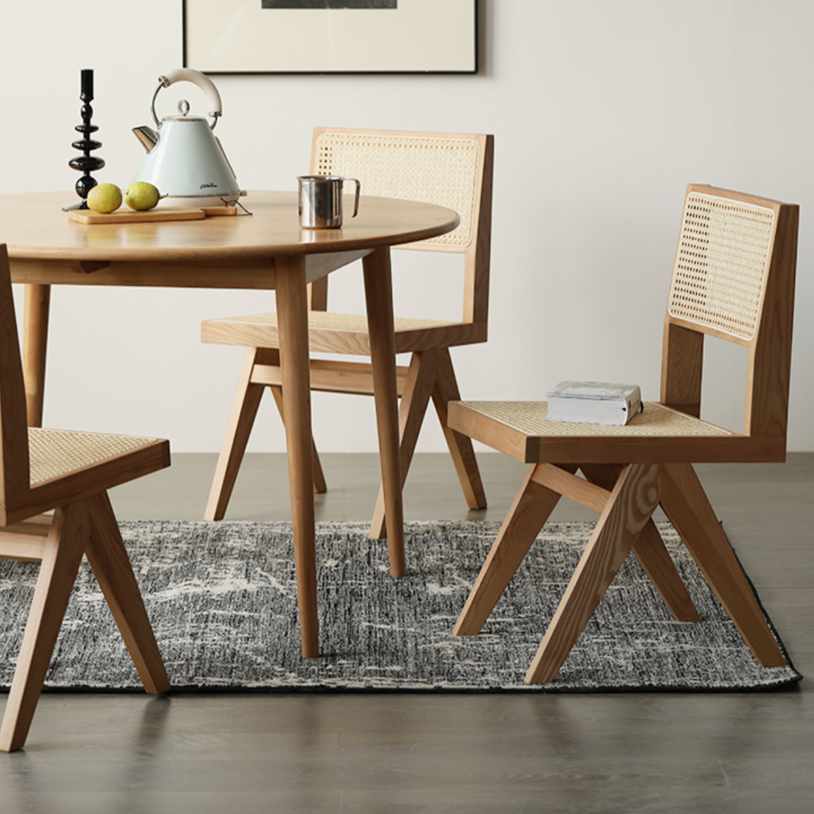 atticus solid wood dining chair