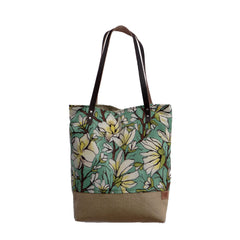 Floral & Burlap Summer Tote