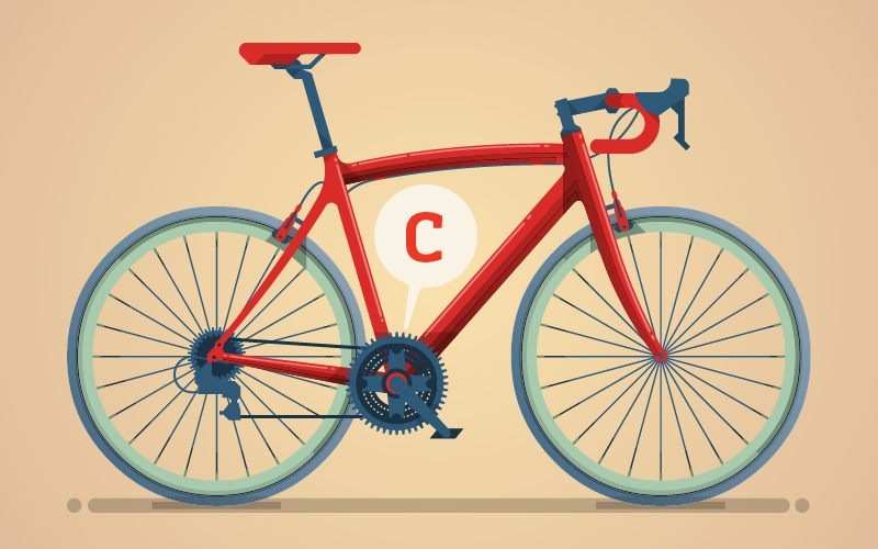 C stands for "crankshaft" and "chain" - Keep your mechanical bike parts in good shape