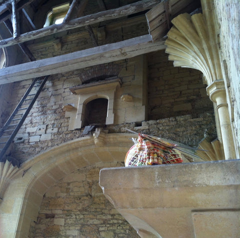 Woodchester Mansion, looking up (with sock)