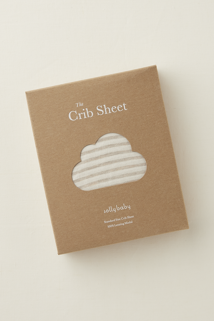 CRIB SHEET - Driftwood Stripe