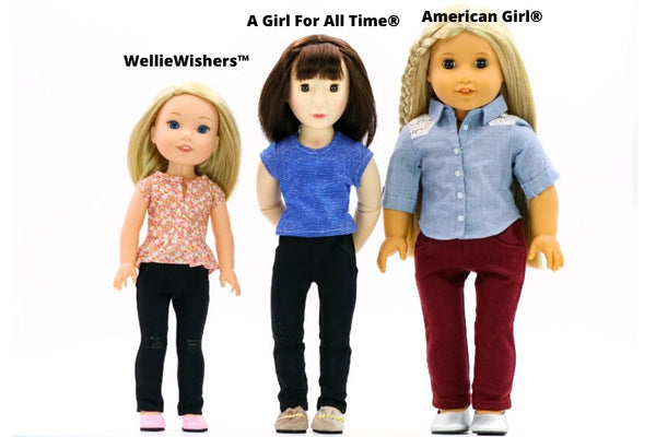 A Girl For All Time vs American Girl vs WellieWishers