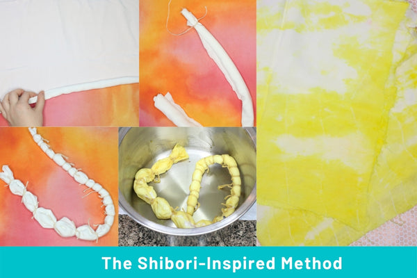 Shibori Inspired Tie Dye Technique tutorial for yardage