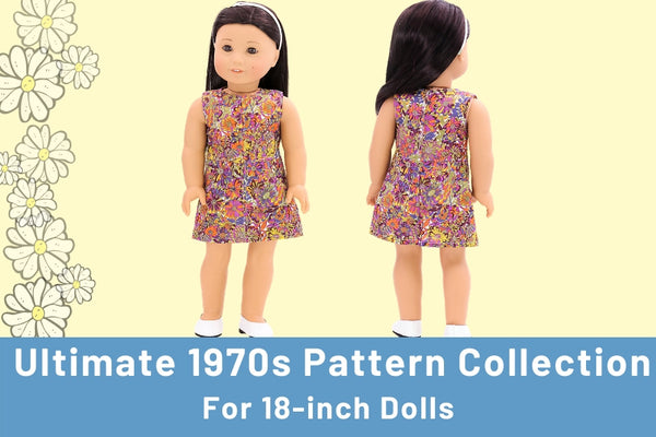 1970s Dress Patterns For 18-inch dolls