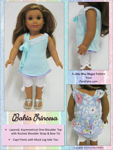 Little Miss Muffett 18 Inch Modern Bahia Princesa 18" Doll Clothes Pattern larougetdelisle
