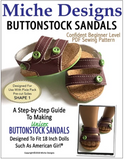 Buttonstock Sandals Pattern for 18-inch Dolls