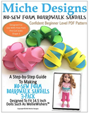 No-Sew Boardwalk Sandal Pattern For 14.5-inch dolls