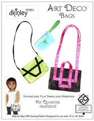 Art Deco Bags Accessory Pattern for 14-inch to 18-inch dolls