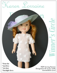 Winner's Circle Derby Day Dress for 14-inch dolls