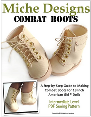 DIY Combat Boots Sewing Pattern For 18-inch dolls