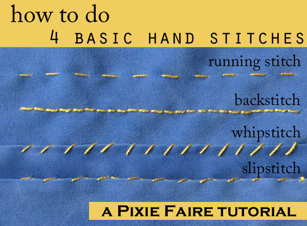 How to Hand Sew Basic Stitches
