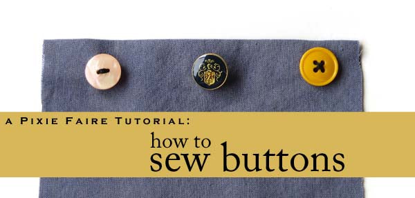 How to Sew a Button