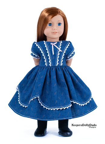 Keepers Dolly Duds Designs 18 Inch Historical 1850's Girls Dress 18" Doll Clothes Pattern larougetdelisle