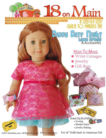 18 On Main 18 Inch Modern Daddy Date Night 18" Doll Clothes Pattern larougetdelisle