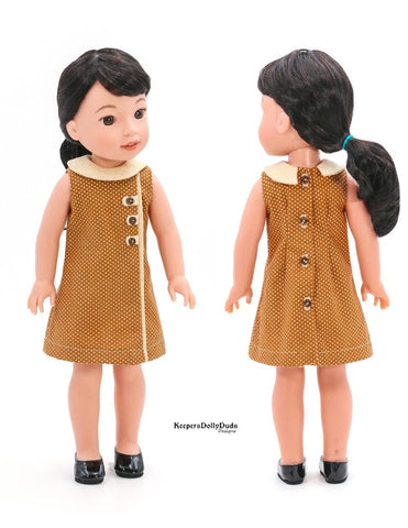 Keepers Dolly Duds larougetdelisle WellieWishers 1960s Town and Country Dress 14.5" Doll Clothes Pattern larougetdelisle