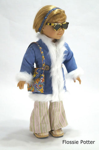 Flossie Potter 18 Inch Historical '70s Triple Play Coats 18" Doll Clothes Pattern larougetdelisle
