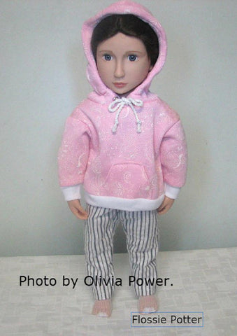 Flossie Potter A Girl For All Time Weekend Wear Hoodie & PJ Pants for AGAT Dolls larougetdelisle